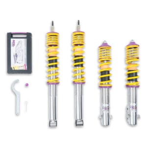 KW Coilover Kit V1 VW Golf III / Jetta III (1HXO); all incl. Cabrio (-02); 2WD; all engines 10280004