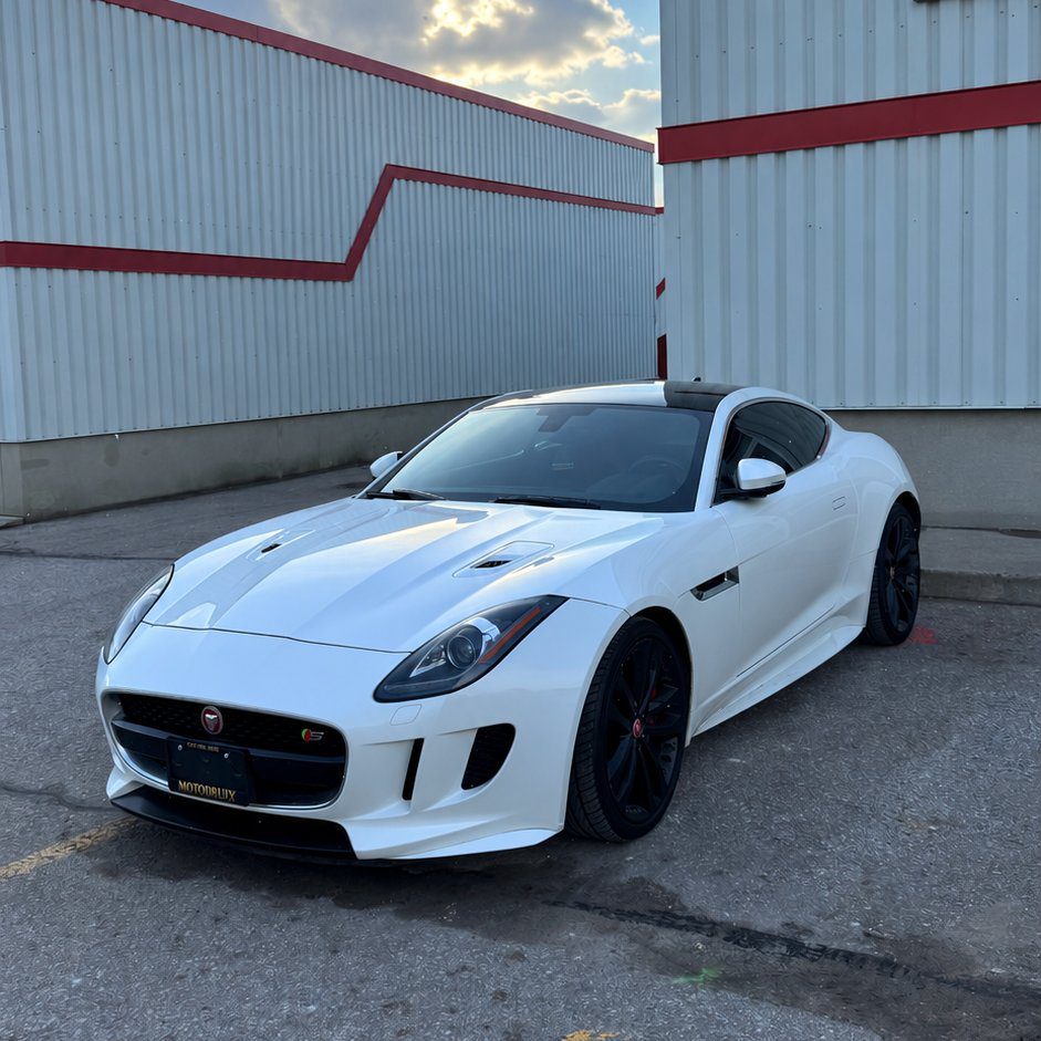 White Jaguar F-Type Serviced At Parts Plug In Oshawa